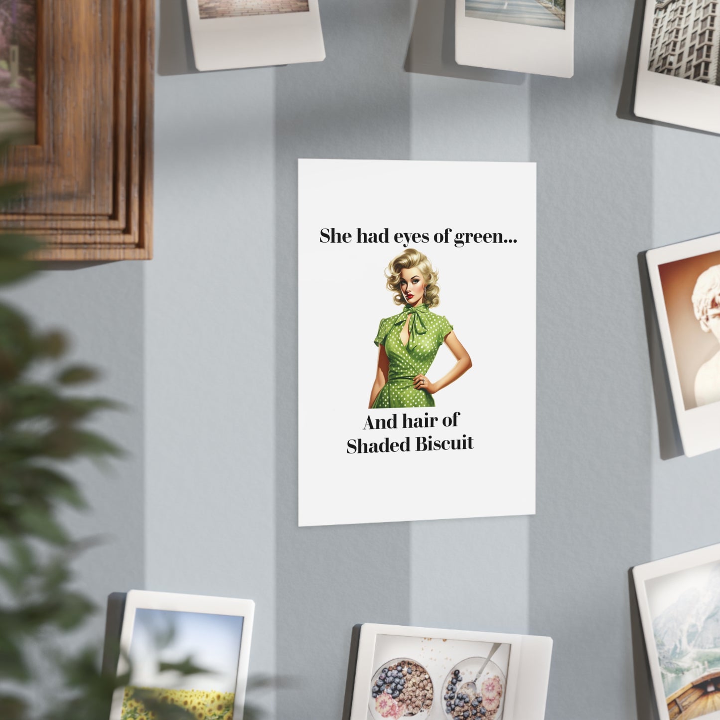 Green Eyed Girl (Unframed Print)