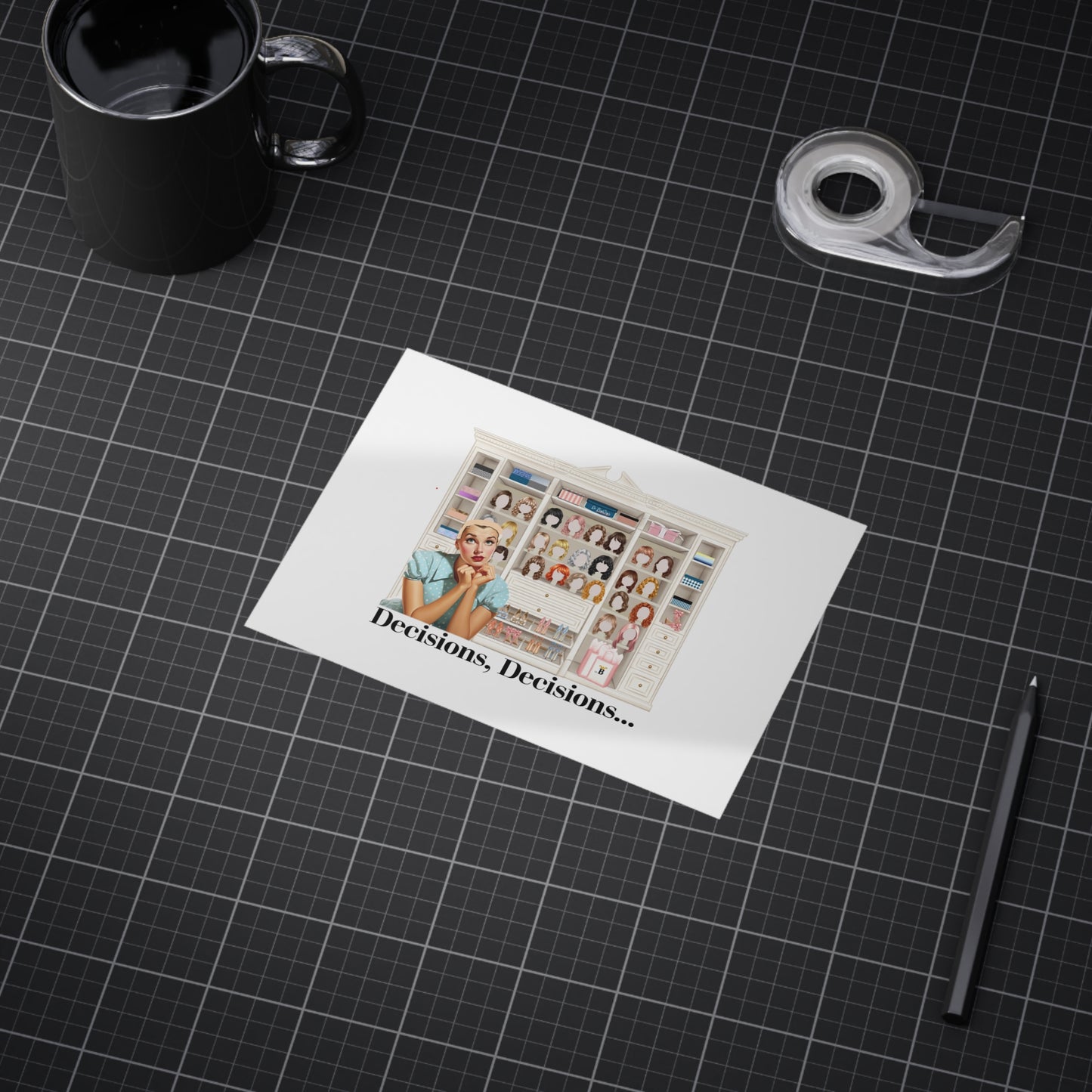 Decisions, Decisions (Unframed Print)