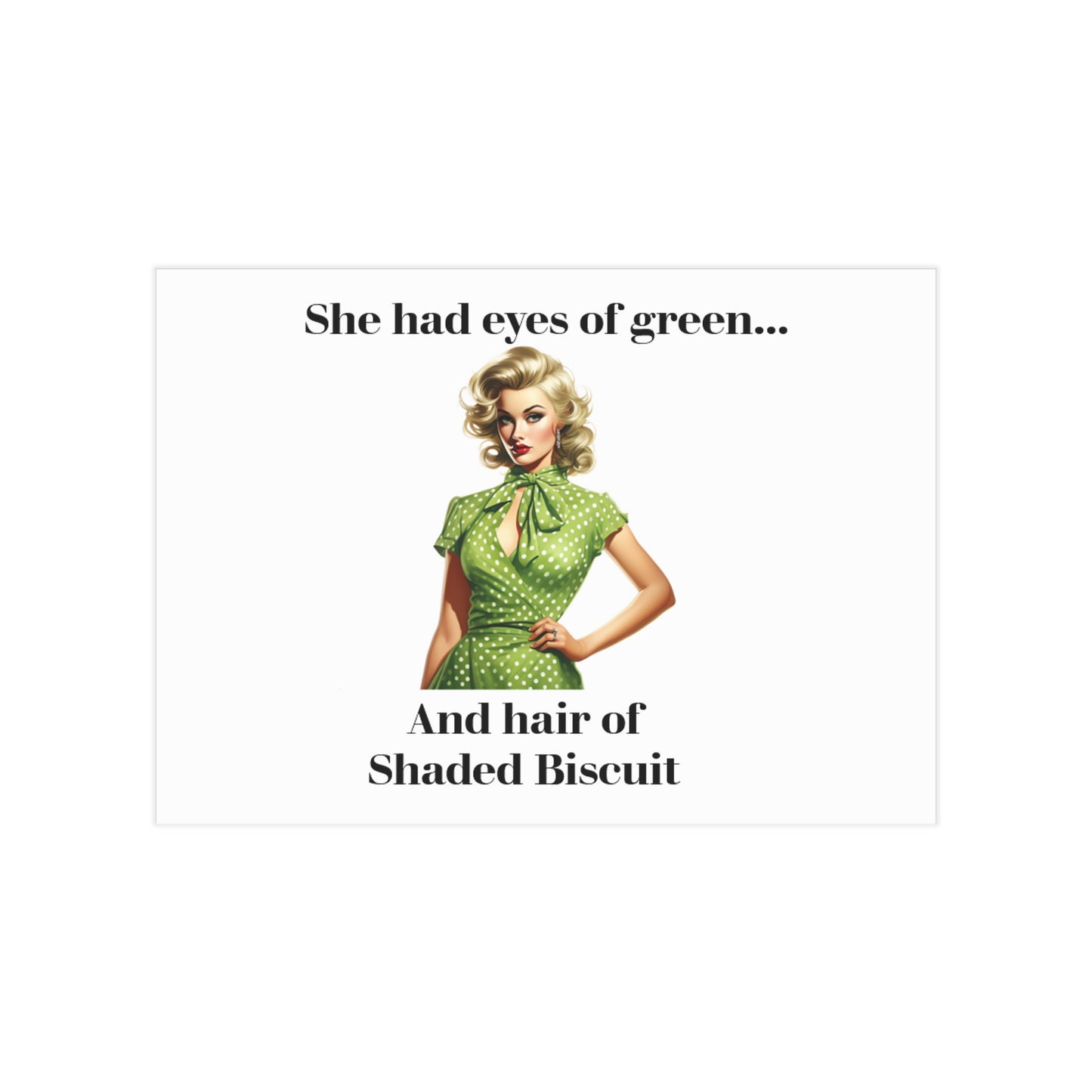 Green Eyed Girl (Unframed Print)