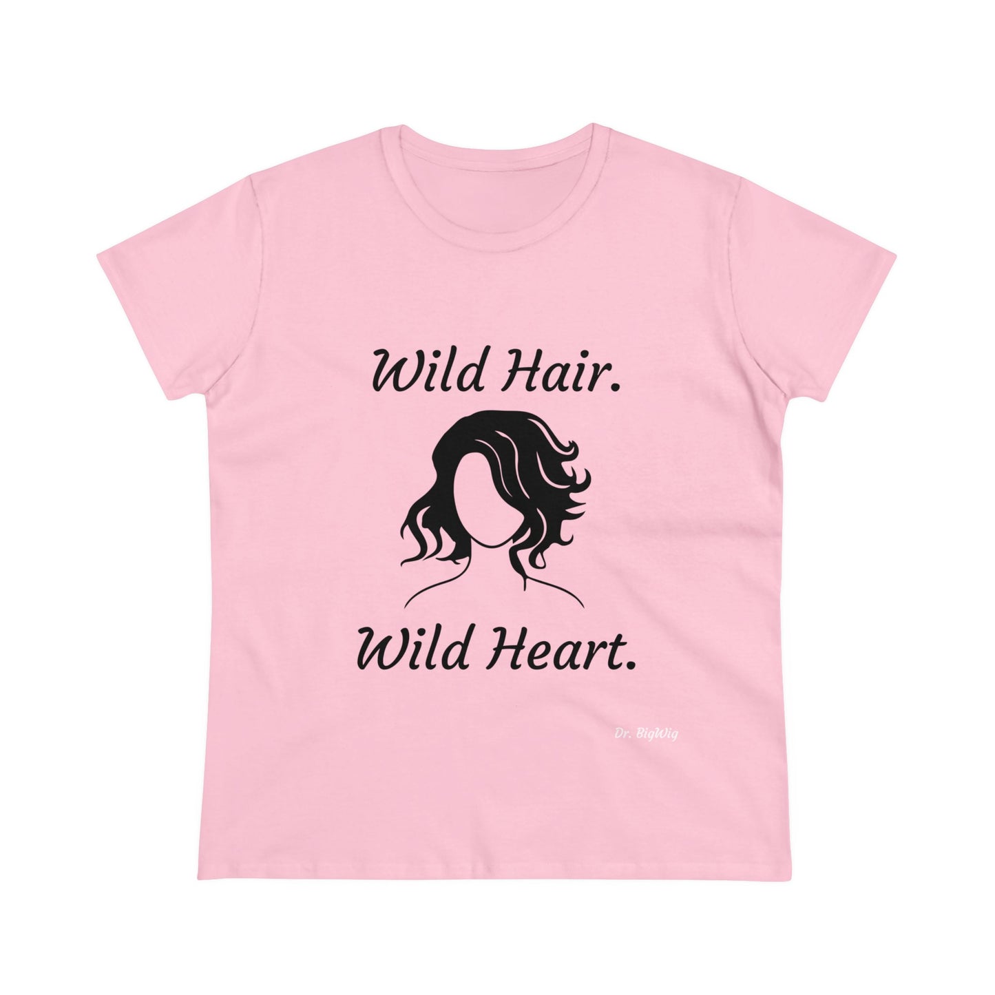 Wild Hair Wild Heart (Women's Midweight Cotton Tee)