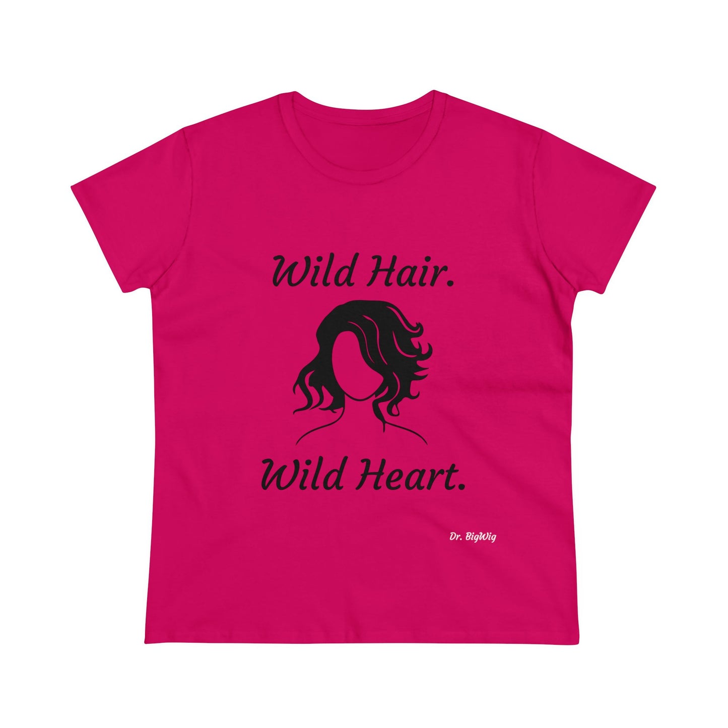 Wild Hair Wild Heart (Women's Midweight Cotton Tee)