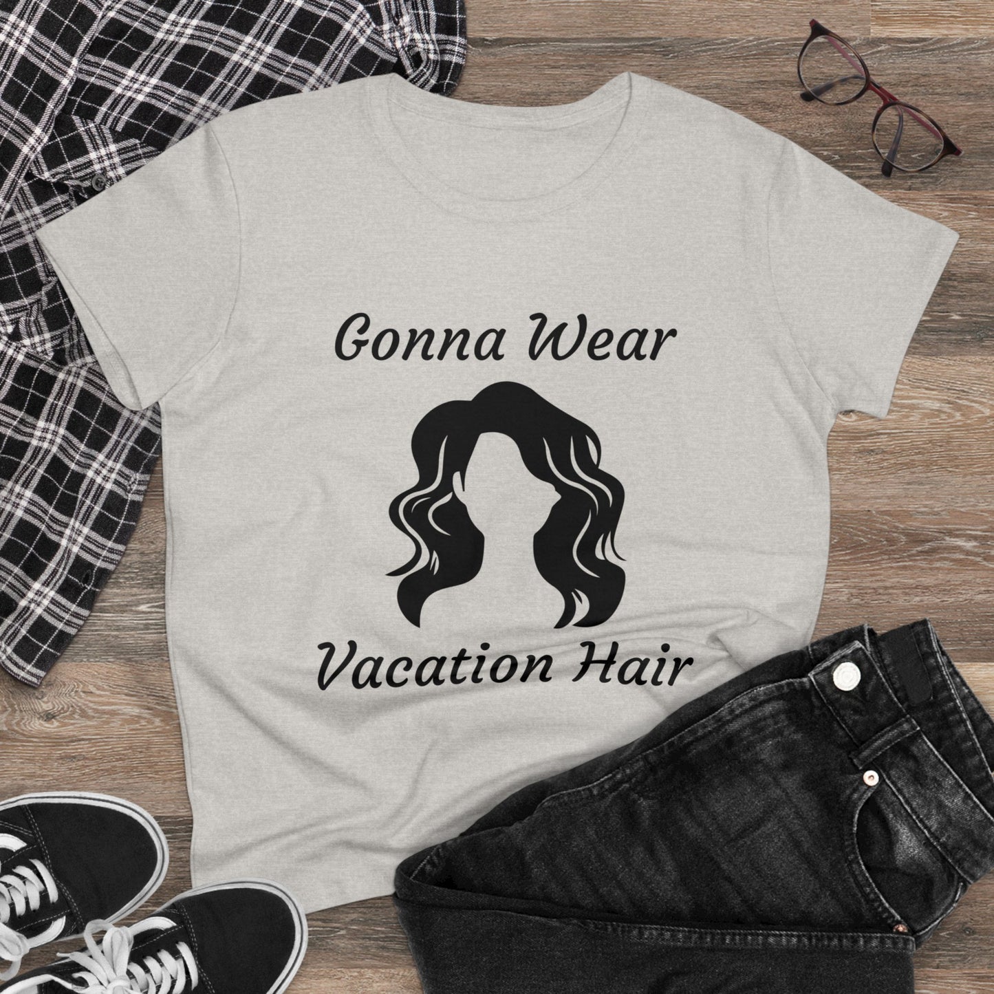 Vacation Hair (Women's Midweight Cotton Tee)