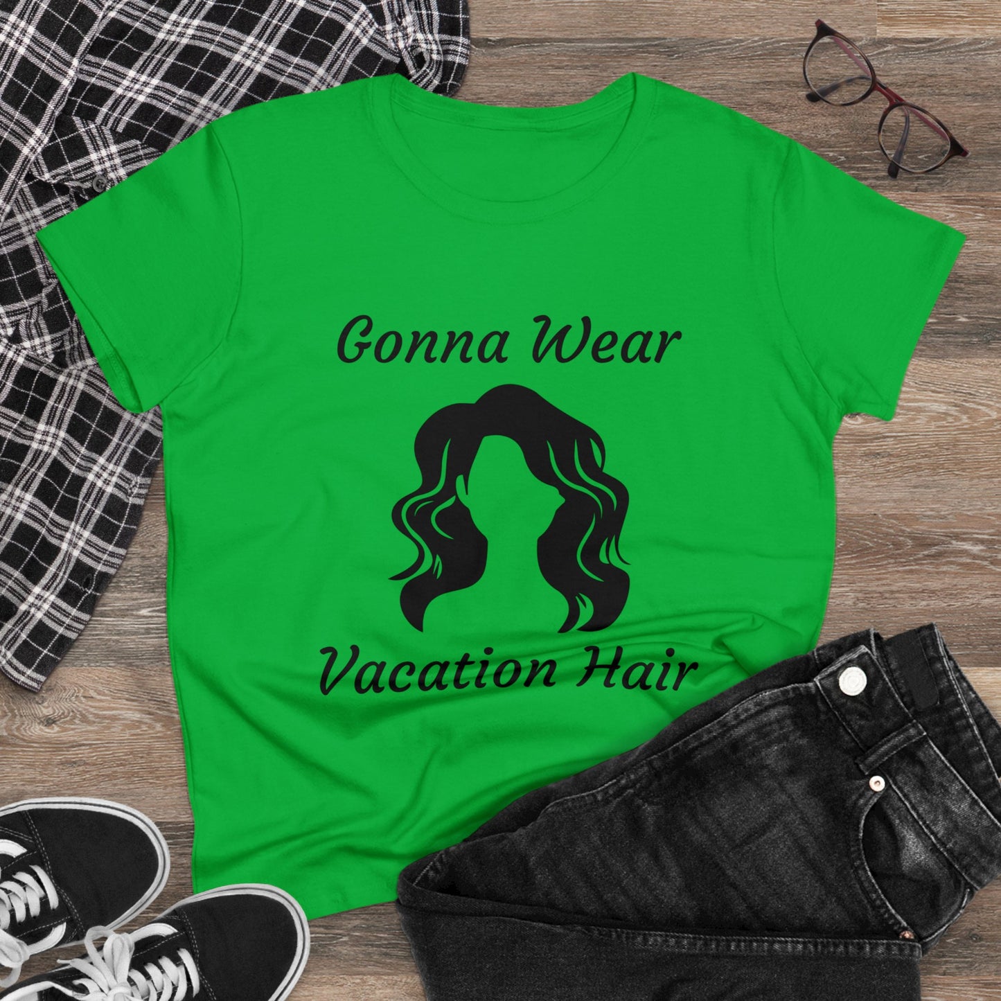 Vacation Hair (Women's Midweight Cotton Tee)