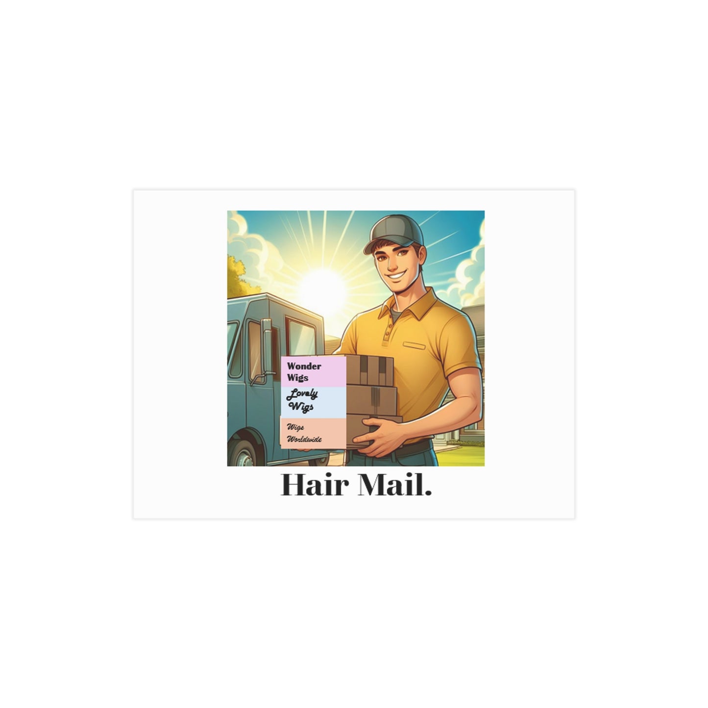 Hair Mail (Unframed Print)