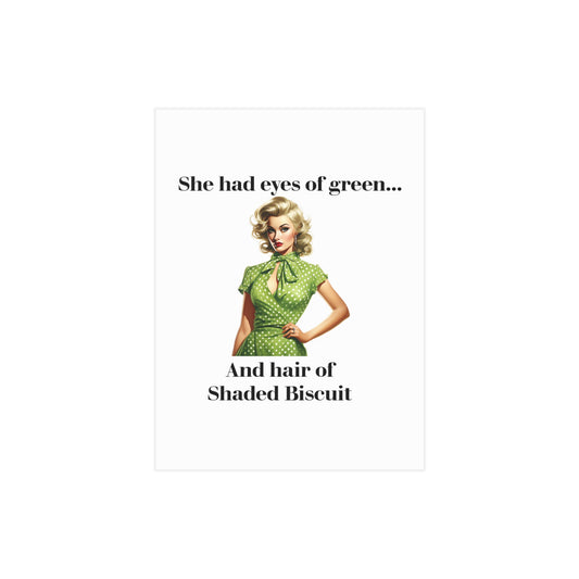 Green Eyed Girl (Unframed Print)