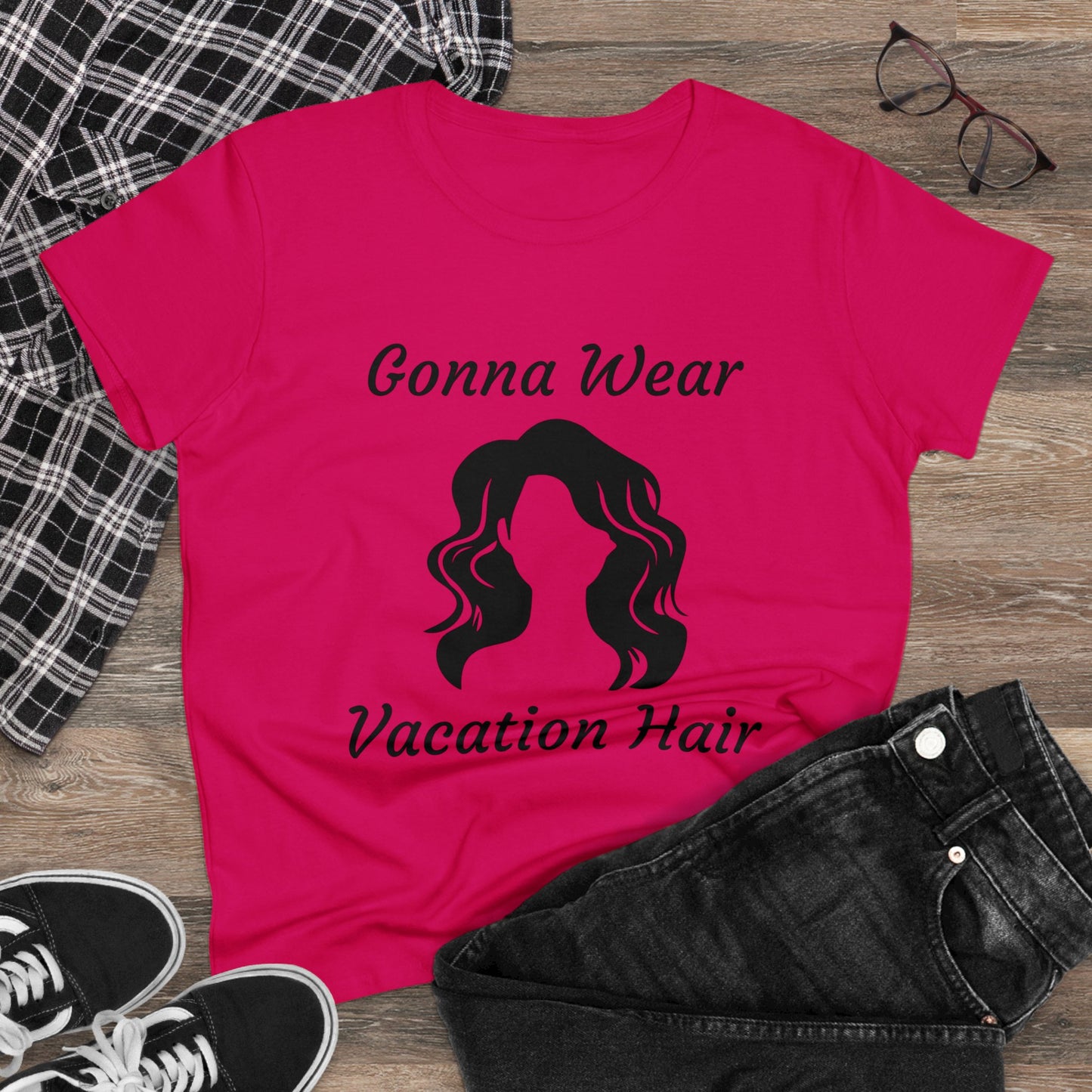 Vacation Hair (Women's Midweight Cotton Tee)