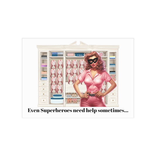 Super Hero Helper (Unframed Print)