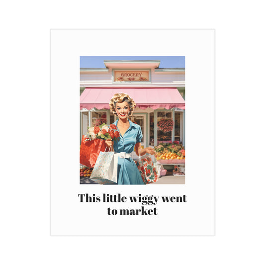 Wiggy Went to Market (Unframed Print)