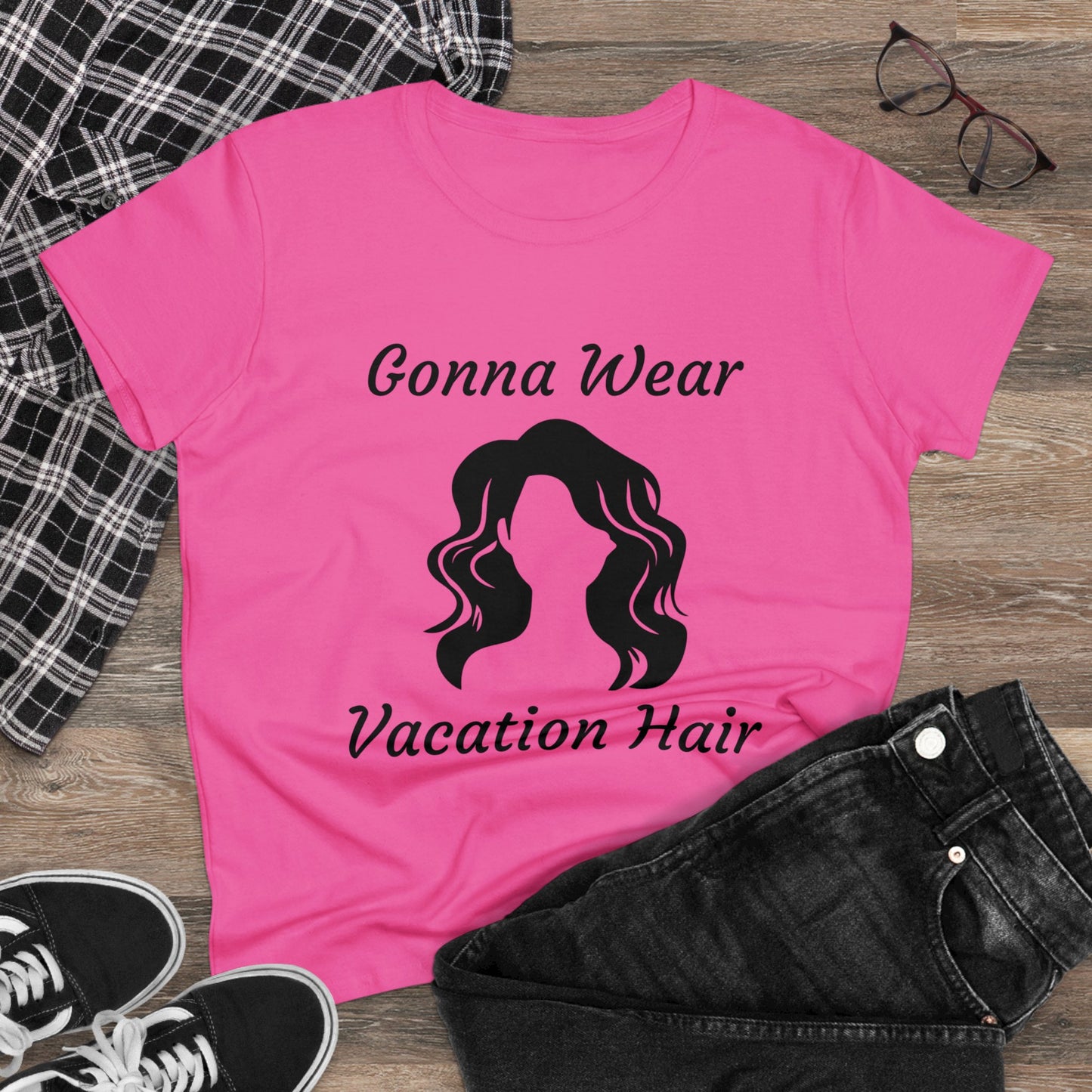 Vacation Hair (Women's Midweight Cotton Tee)