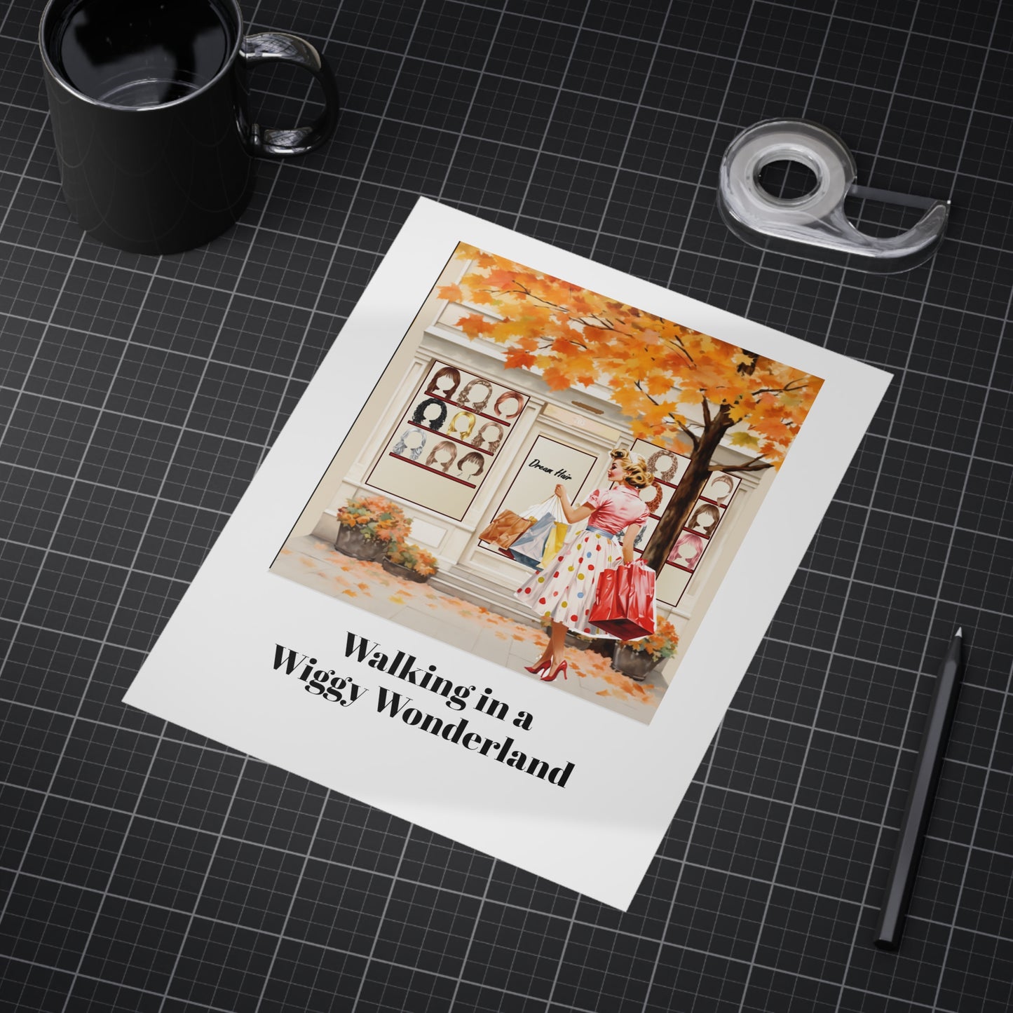 Wiggy Wonderland (Unframed Print)