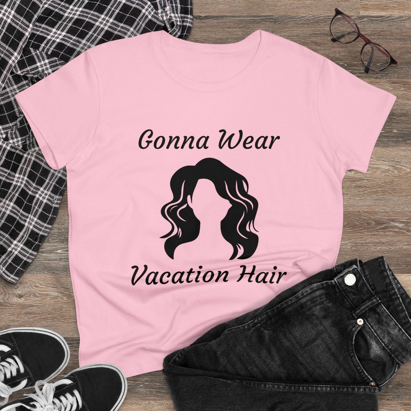 Vacation Hair (Women's Midweight Cotton Tee)