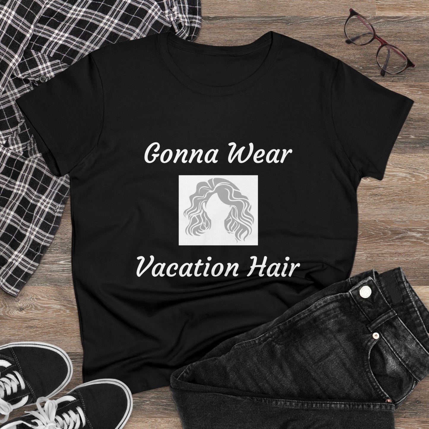 Vacation Hair (Women's Midweight Cotton Tee)