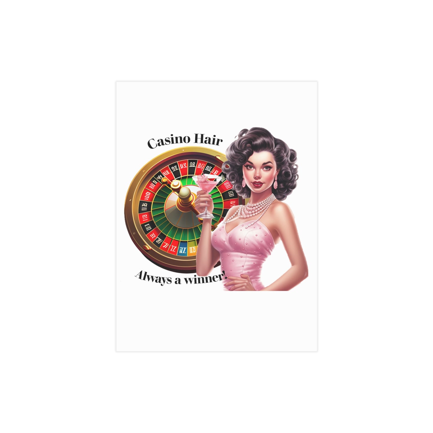 Casino Hair (Unframed Print)