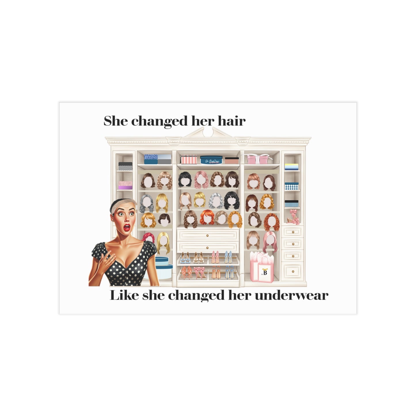 She Changed Her Hair (Unframed Print)