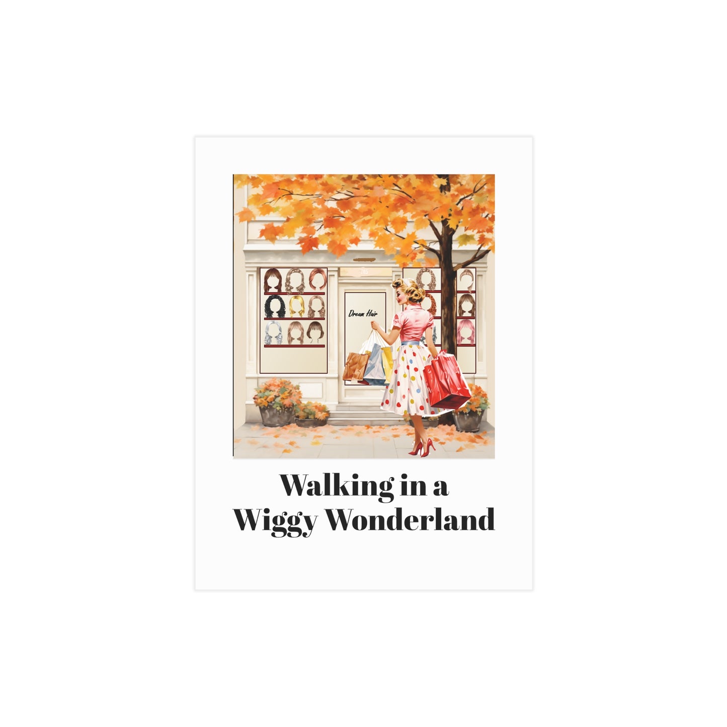 Wiggy Wonderland (Unframed Print)