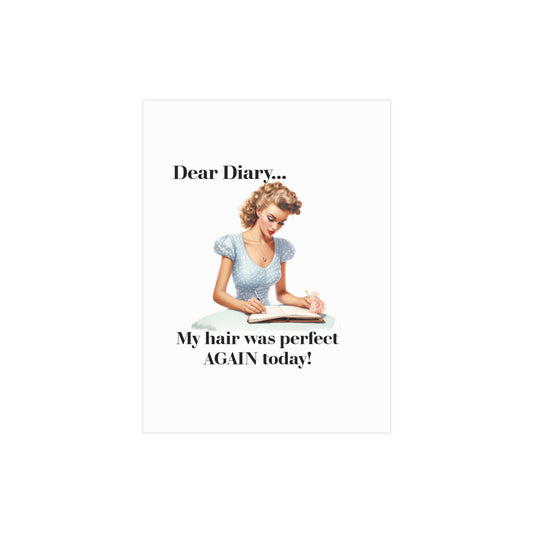 Dear Diary (Unframed Print)