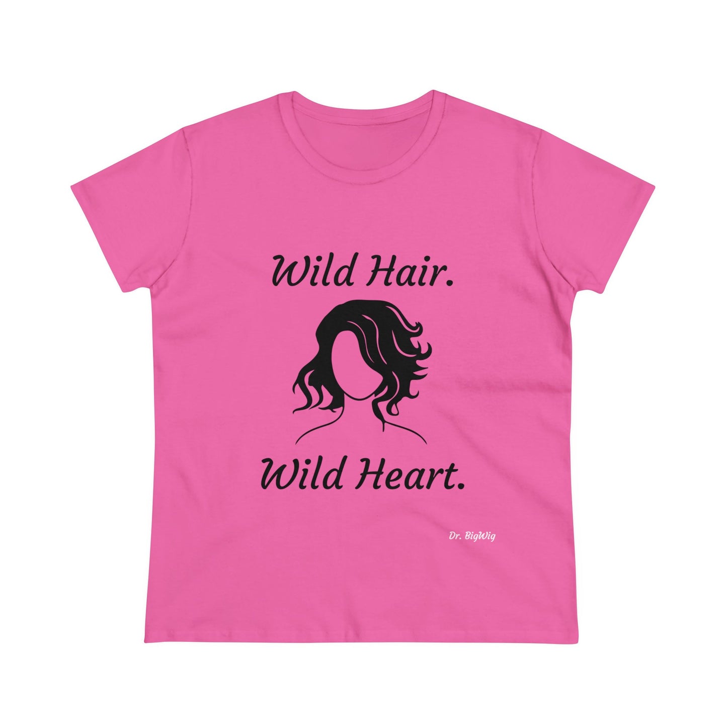 Wild Hair Wild Heart (Women's Midweight Cotton Tee)