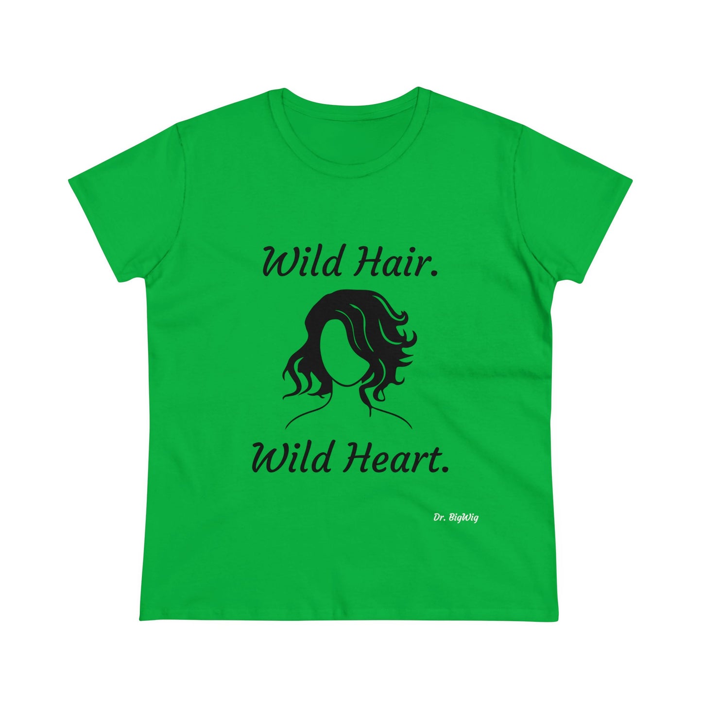 Wild Hair Wild Heart (Women's Midweight Cotton Tee)