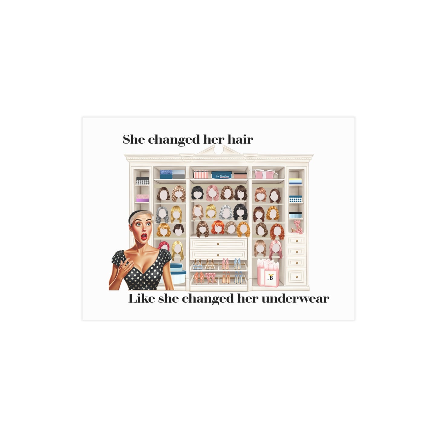 She Changed Her Hair (Unframed Print)