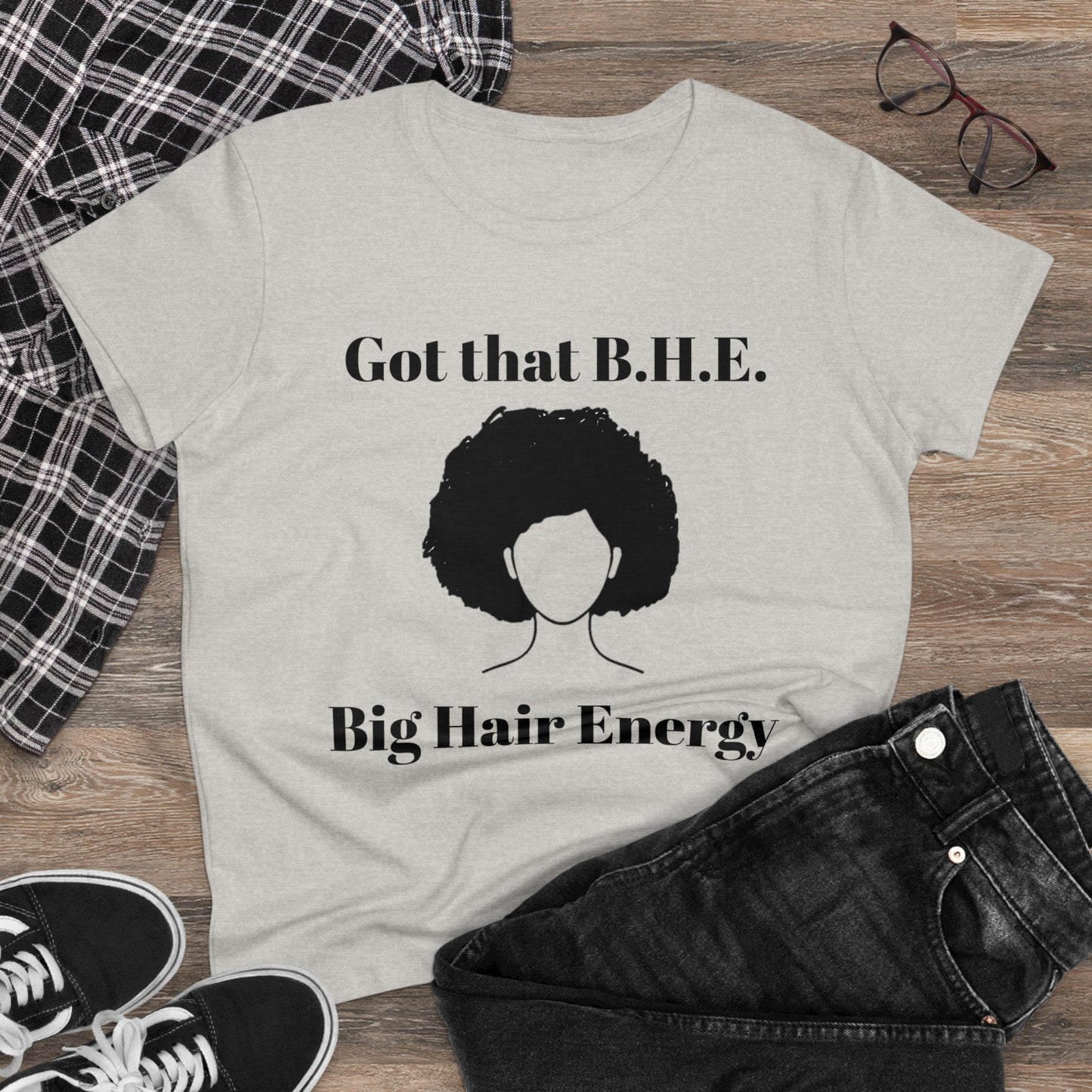 Big Hair Energy 3 (Women's Midweight Cotton Tee)